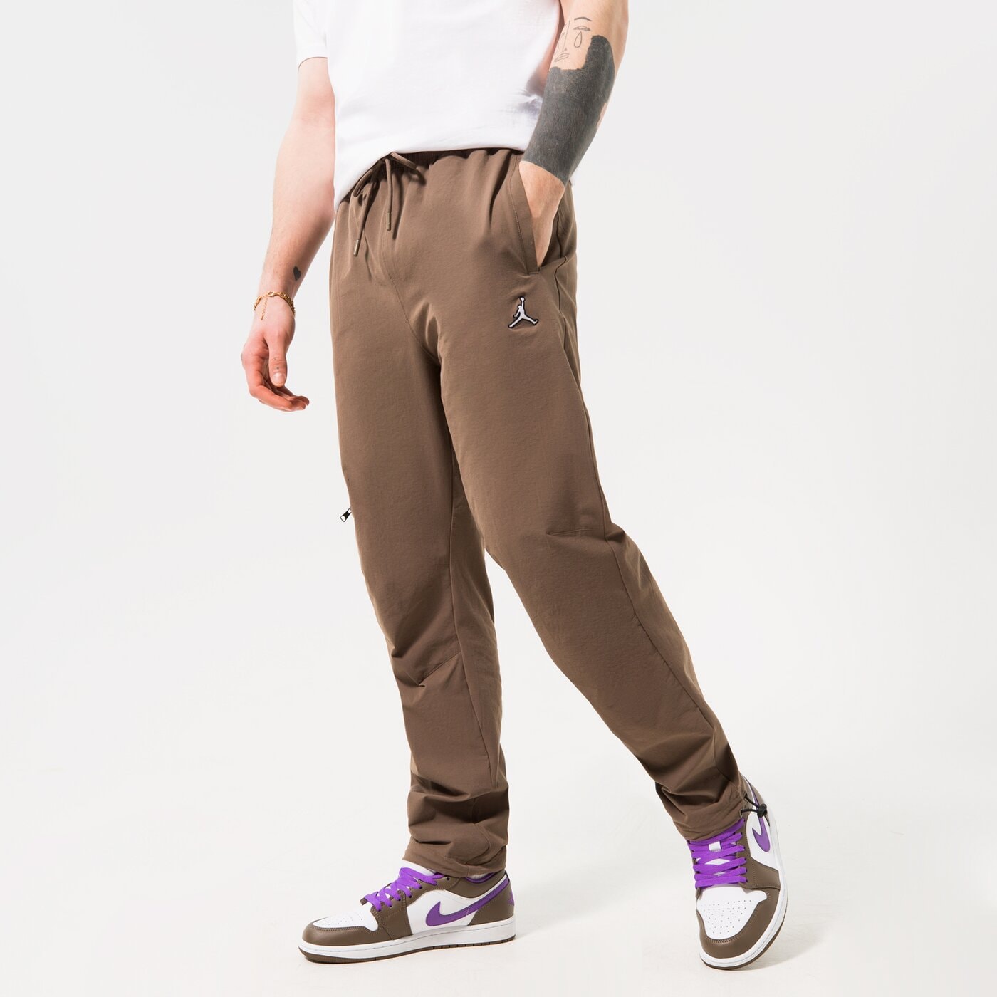 Мъжки панталони JORDAN ПАНТАЛОНИ M J ESS WOVEN PANT dq7509-274 цвят сив
