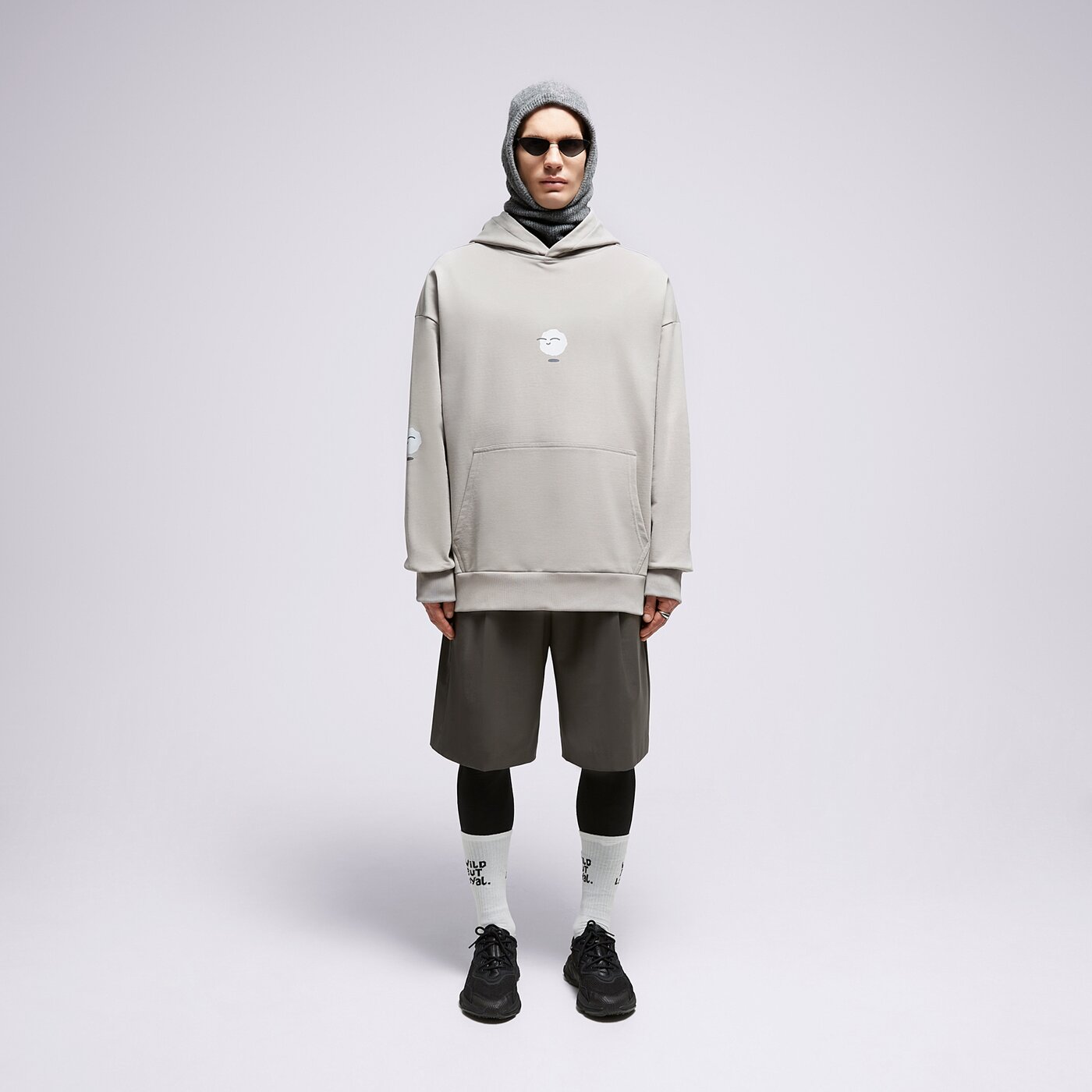 Мъжки суичър S.NOW JOB SIZEER HOODIE "I'M LEVITATING" GRAY si323blu55001 цвят сив