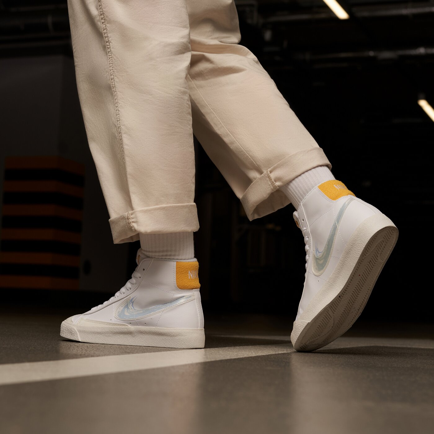 Детски маратонки NIKE BLAZER MID '77 GS dx3070-100 цвят многоцветен