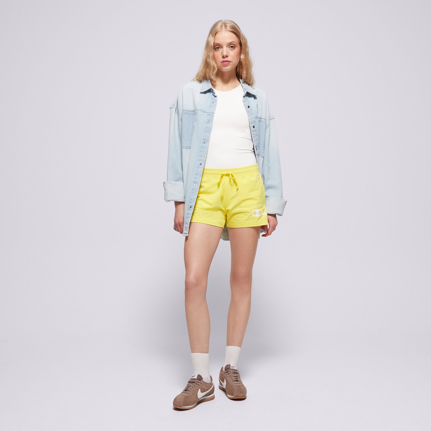 Дамски къси панталони CHAMPION ШОРТИ SHORTS 112622ys021 цвят жълт
