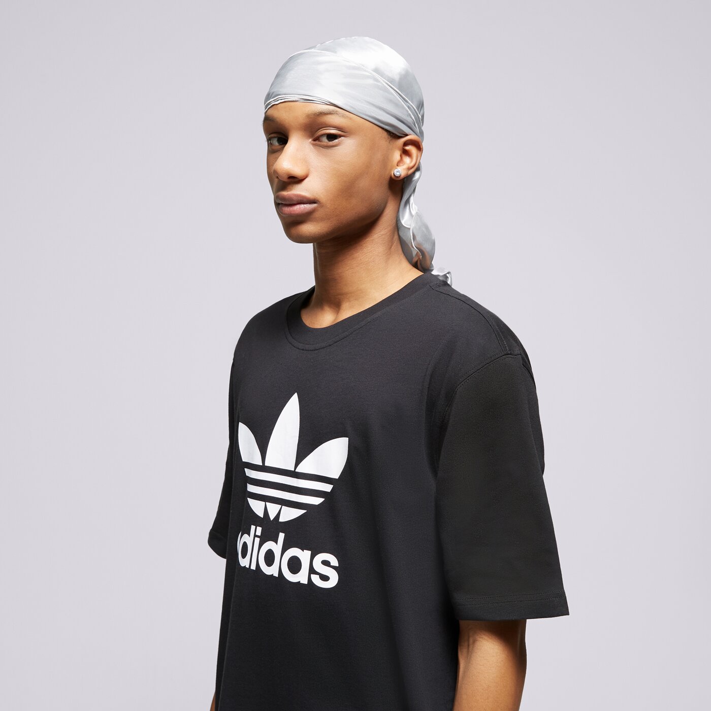 Мъжка тениска ADIDAS ТЕНИСКА TREFOIL ТЕНИСКА iu2364 цвят черен