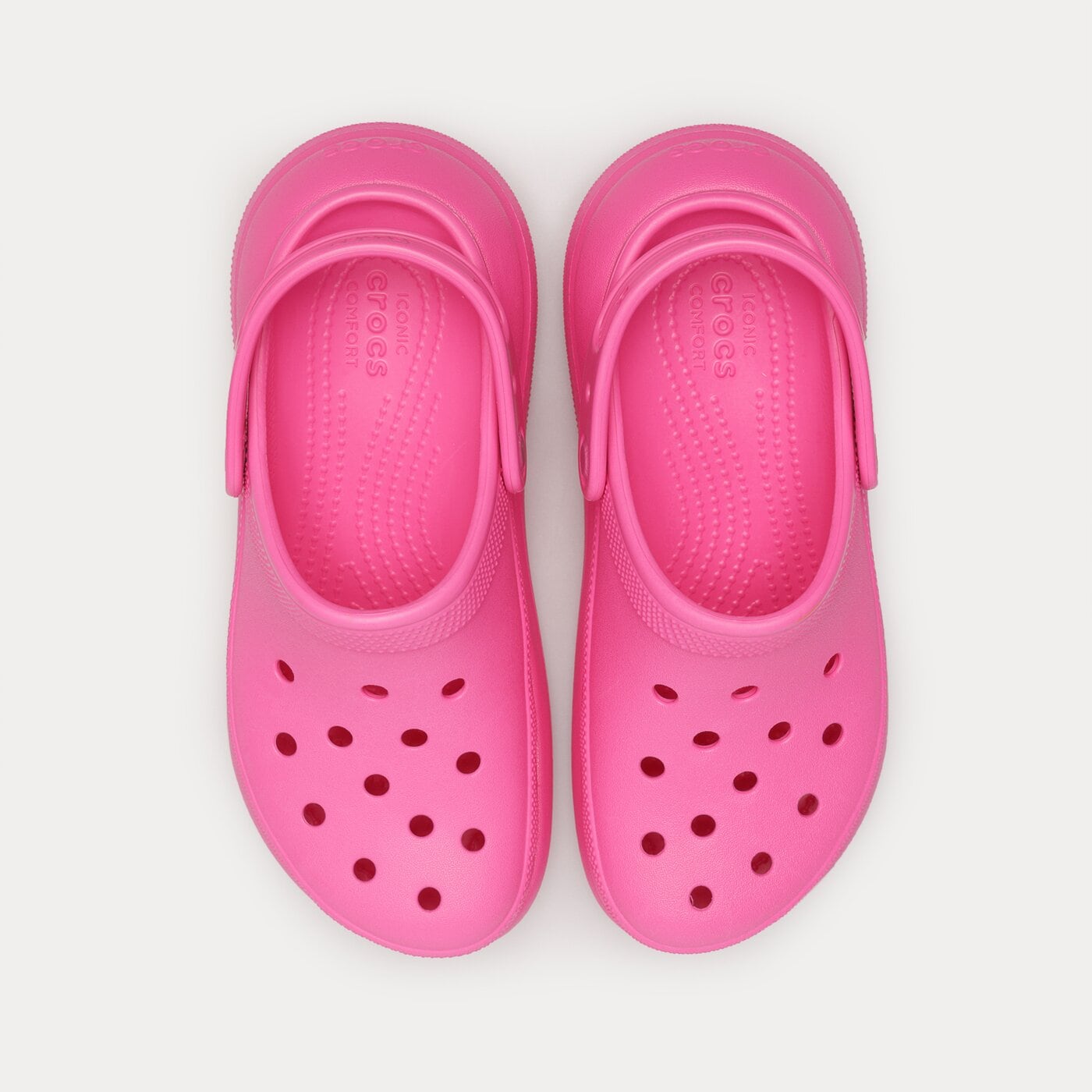 Дамски чехли и сандали CROCS CLASSIC CRUSH CLOG 207521-6ub цвят розов