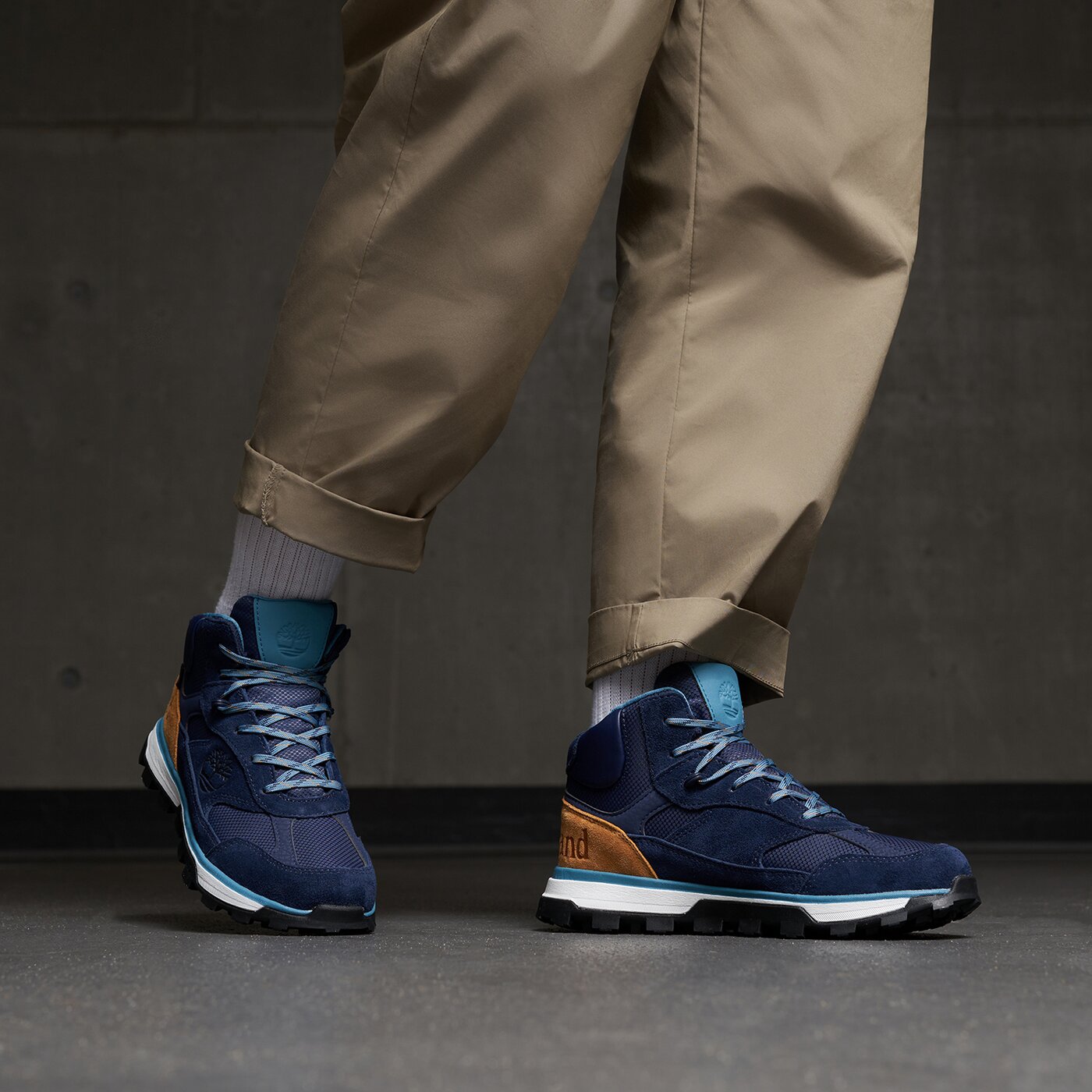 Детски зимни обувки TIMBERLAND TRAIL TREKKER MID GTX tb0a67u80191 цвят тъмносин