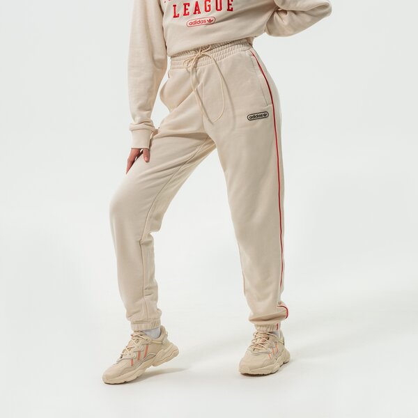 Дамски панталони ADIDAS ПАНТАЛОНИ SWEAT PANTS hl0030 цвят бежов