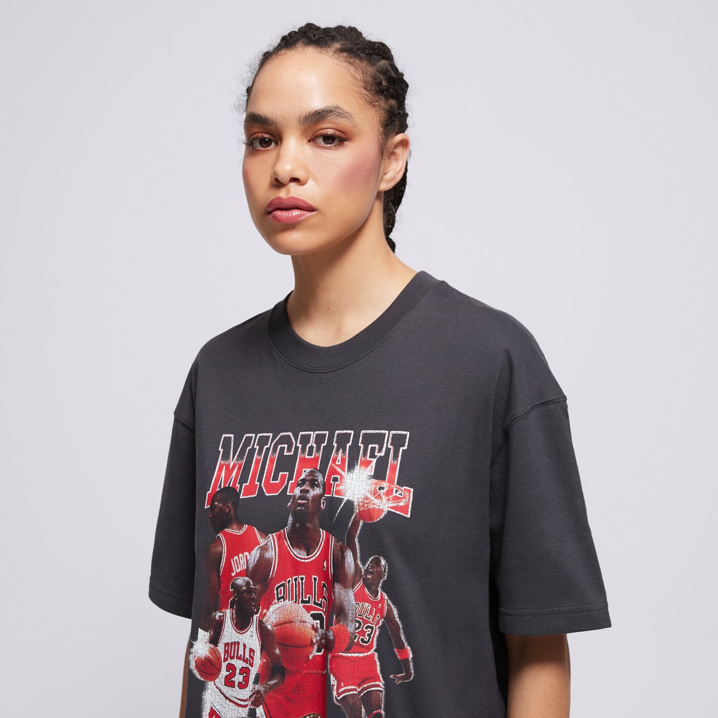 Дамска тениска JORDAN ТЕНИСКА W J SS OS GFX TEE MIXTAPE hj0190-045 цвят черен