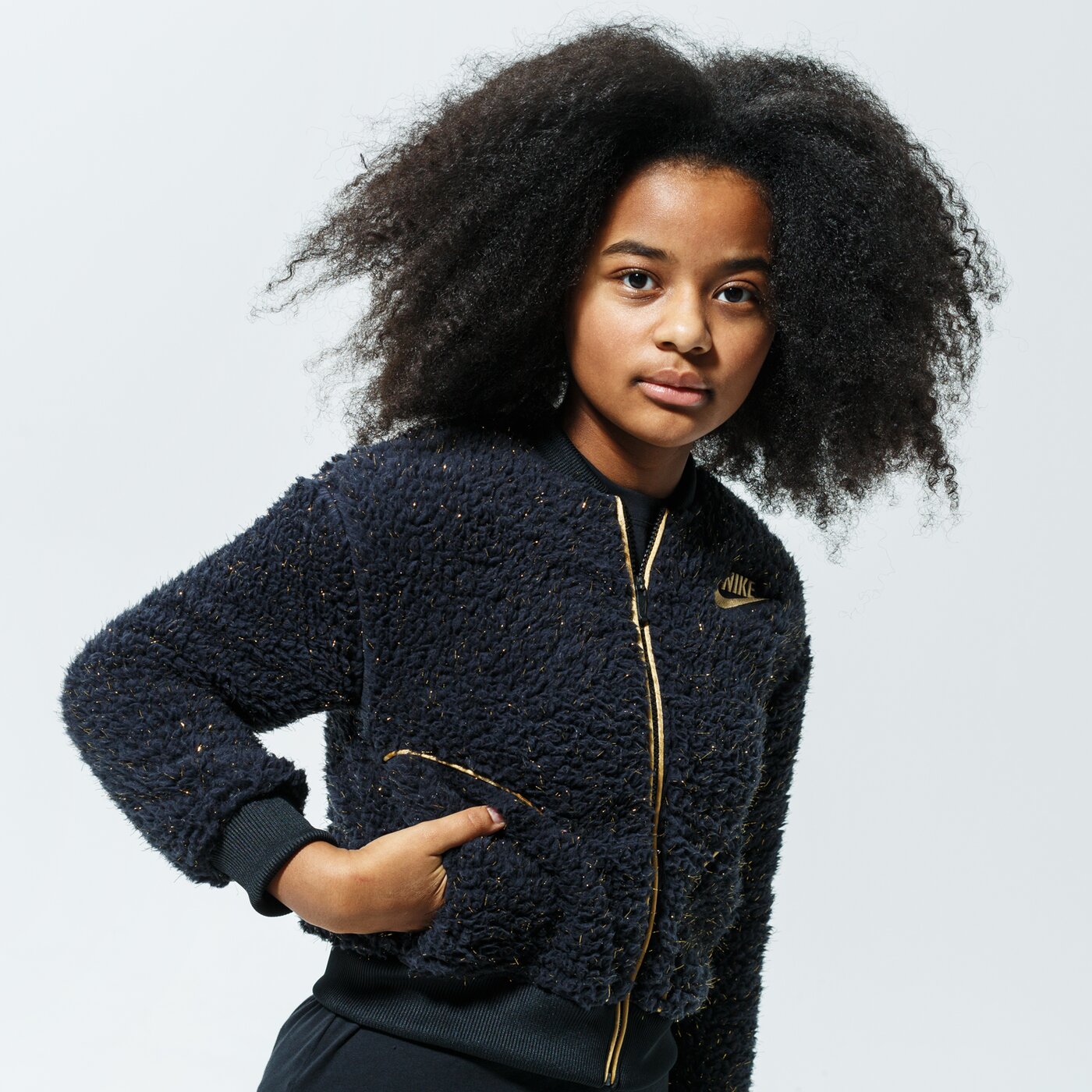 Детска преходно яке NIKE ЯКЕ SPORTSWEAR cu8567-010 цвят черен