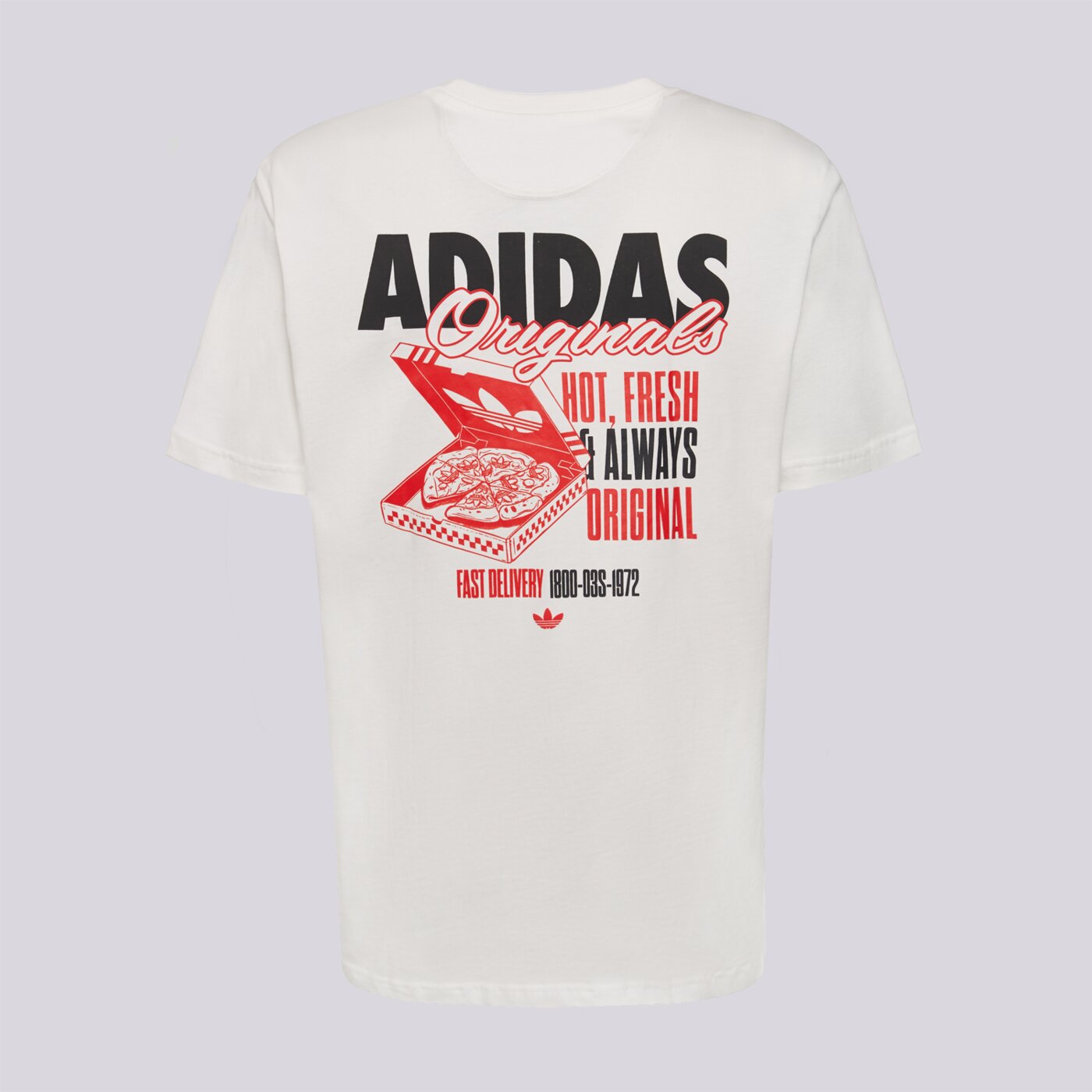 Мъжка тениска ADIDAS ТЕНИСКА PIZZA BOX TEE hy2073 цвят бял