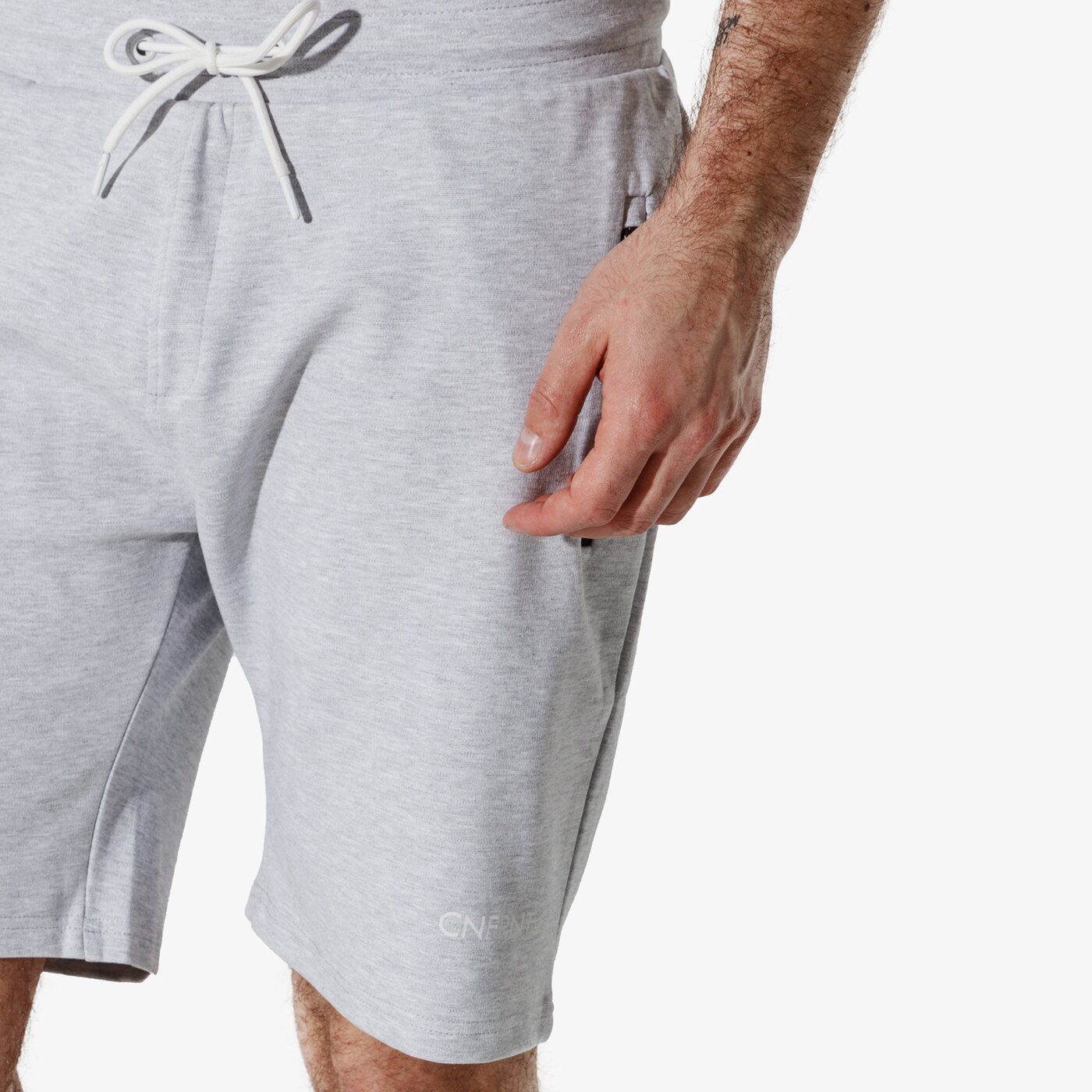Мъжки къси панталони CONFRONT ШОРТИ CNF ELASTIC SHORTS cf19szm33005 цвят сив