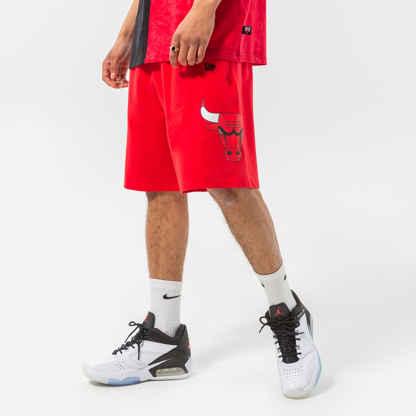 Мъжки къси панталони NEW ERA ШОРТИ WASHED LOGO BULLS CHICAGO BULLS FDR 13083852 цвят червен