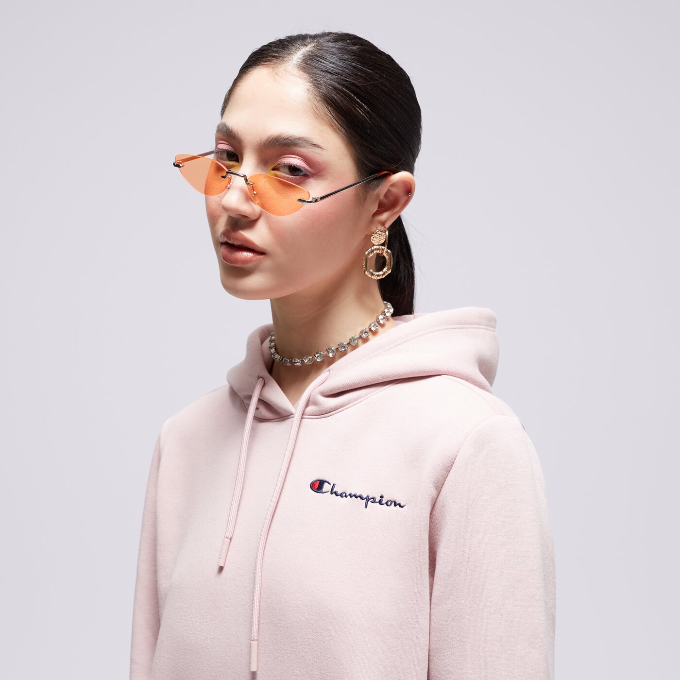 Дамски суичър CHAMPION СУИТЧЪР С КАЧУЛКА 116580ps124 цвят розов