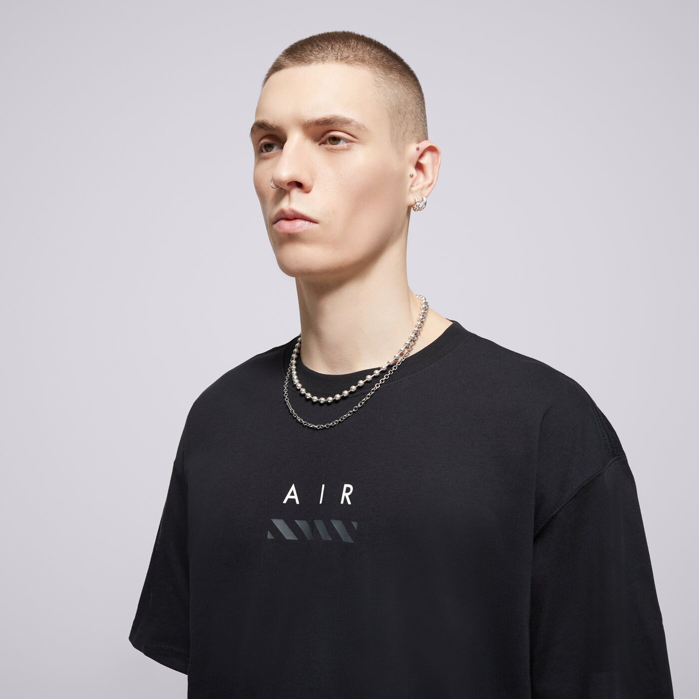 Мъжка тениска NIKE ТЕНИСКА M NSW TEE M90 NK AIR SP25 2 hj0580-010 цвят черен