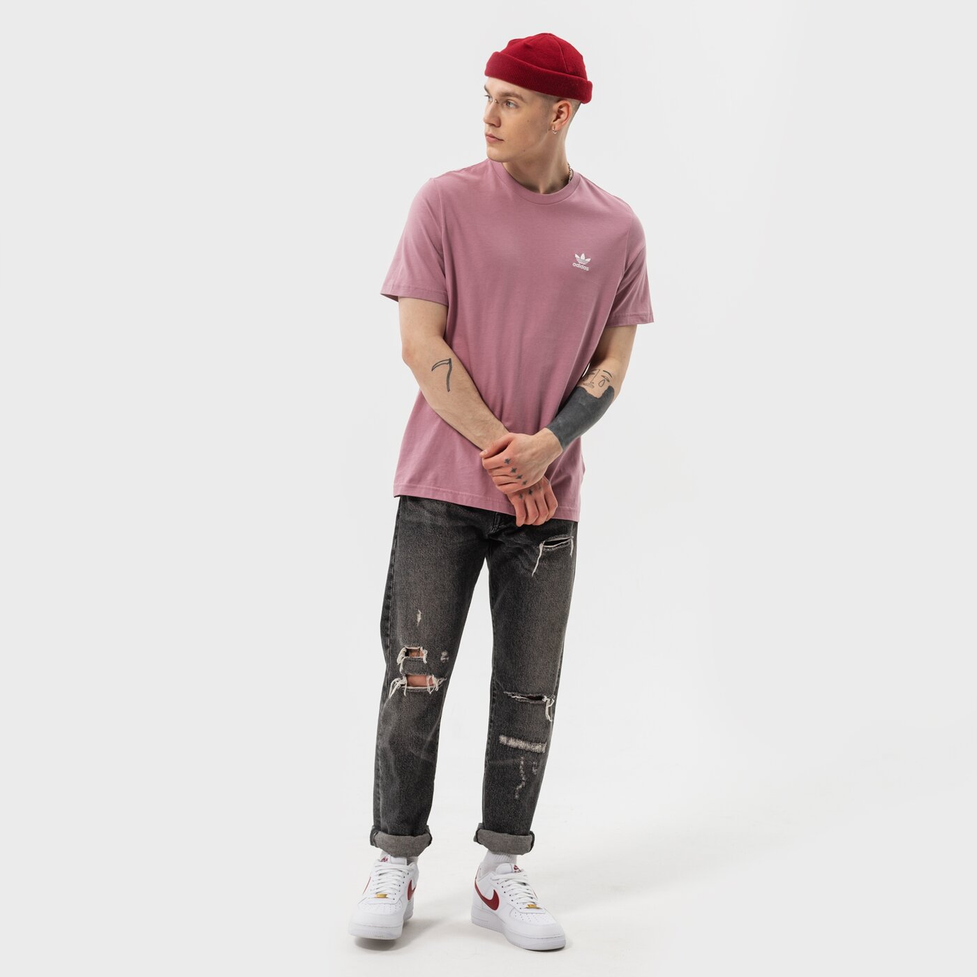 Мъжка тениска ADIDAS ТЕНИСКА ESSENTIAL TEE he9444 цвят виолетов