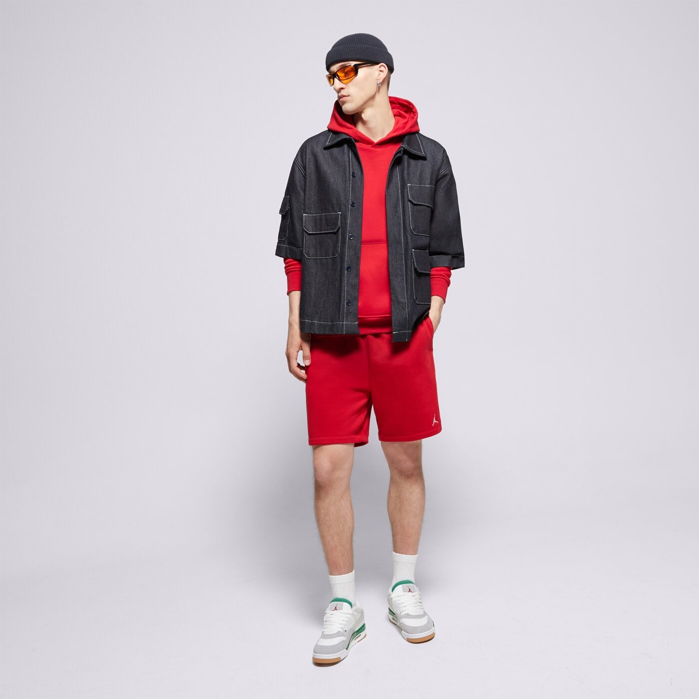 Мъжки суичър JORDAN СУИТЧЪР С КАЧУЛКА M J BRKLN FLC PO fv7281-687 цвят червен