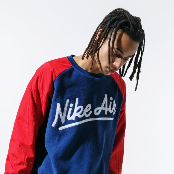 Мъжки суичър NIKE СУИТЧЪР M NSW NIKE AIR CREW MIX MIX SSNL bv5187-492 цвят тъмносин