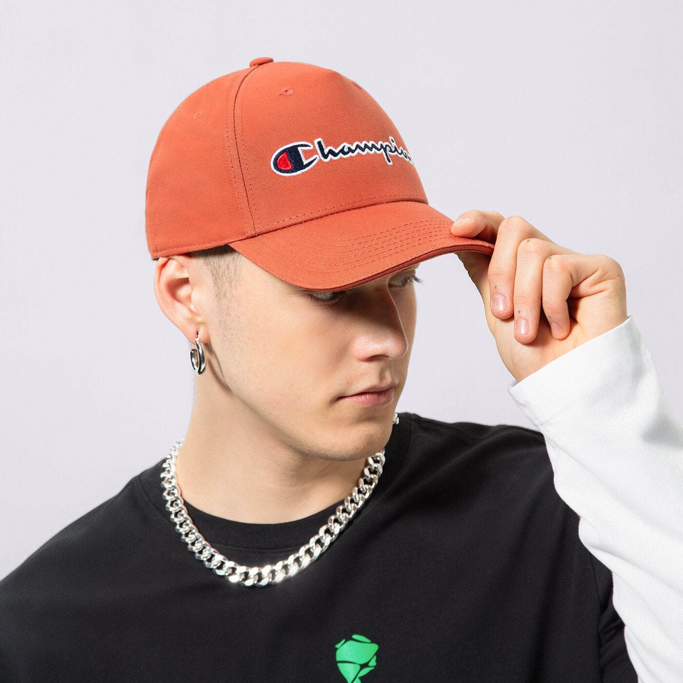 Мъжка шапка с козирка CHAMPION ШАПКА BASEBALL CAP 800712ms075 цвят кафяв