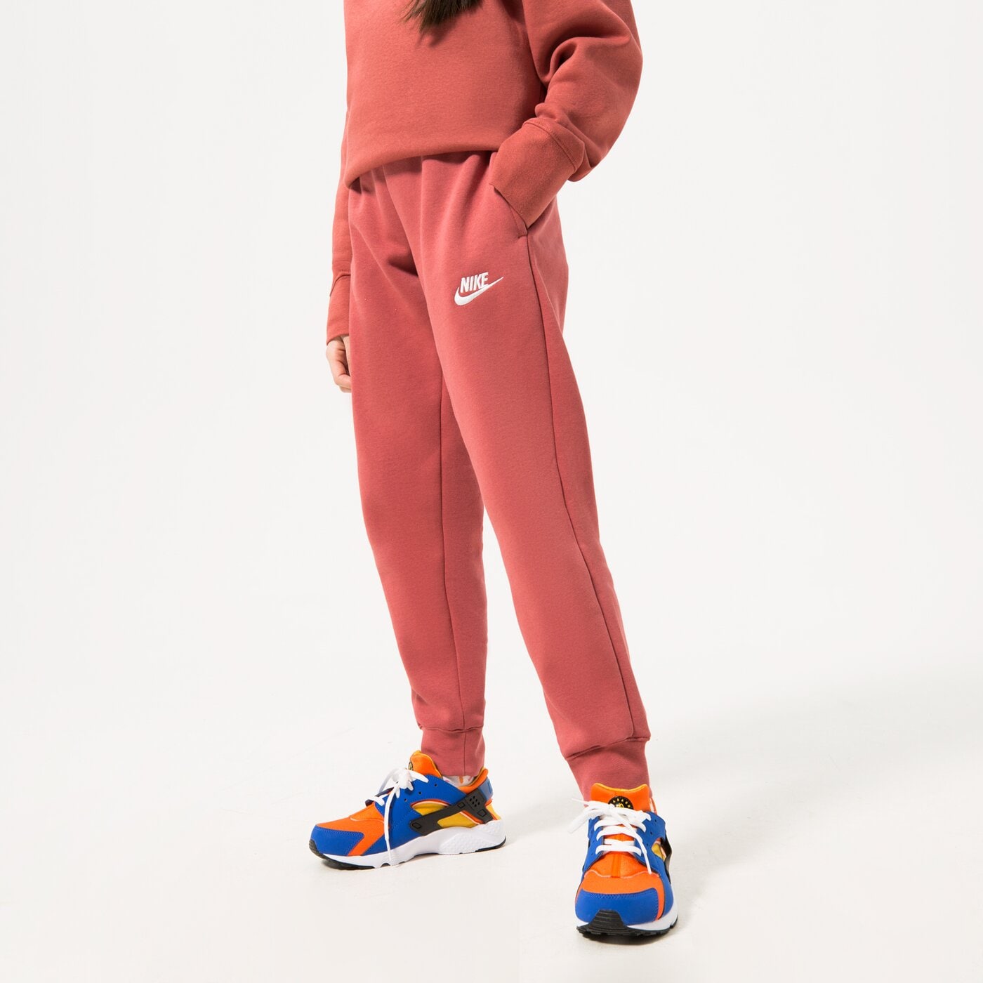 Детски панталони NIKE ПАНТАЛОНИ SPORTSWEAR CLUB FLEECE GIRL dc7207-691 цвят розов
