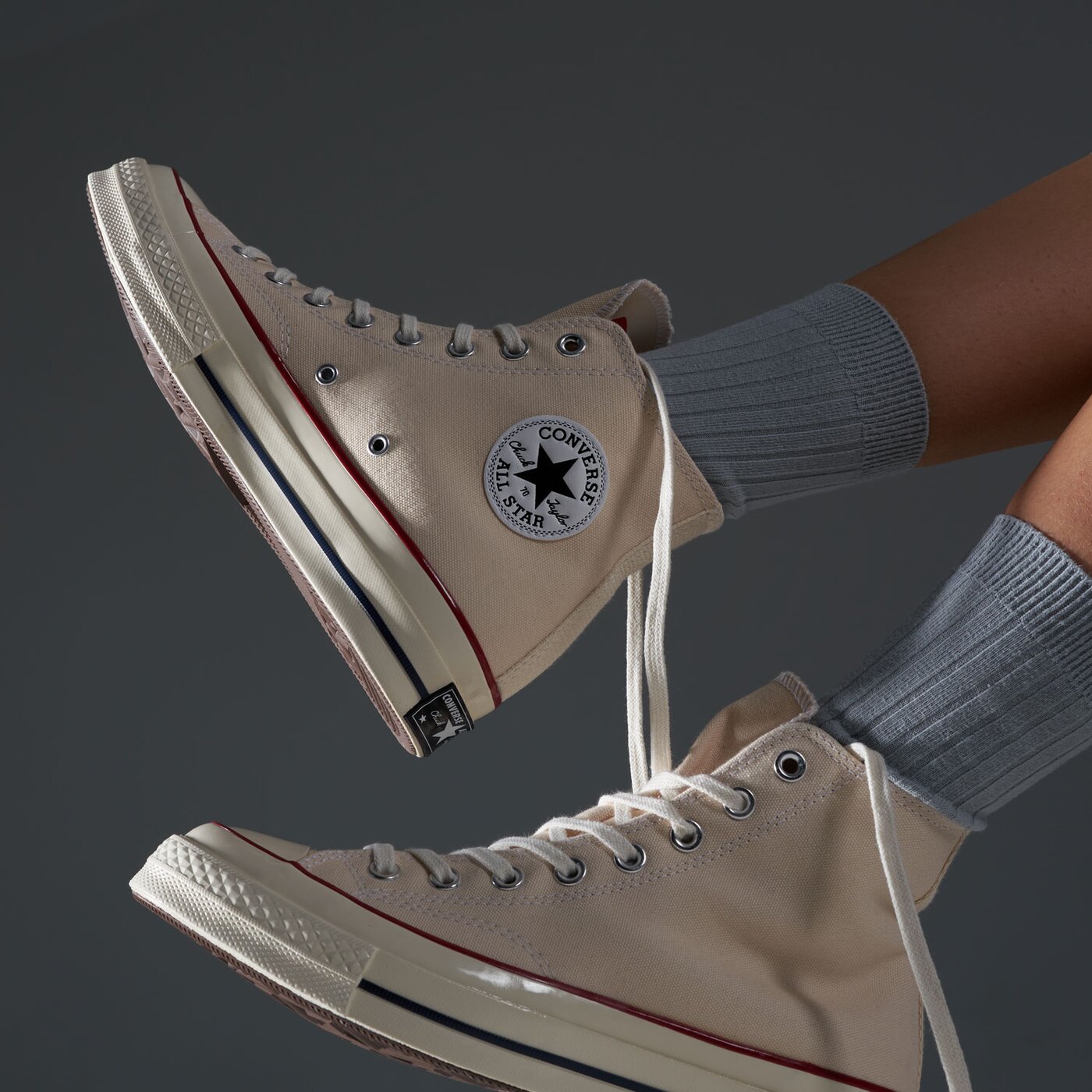 Дамски маратонки CONVERSE CHUCK 70 162053c цвят бял