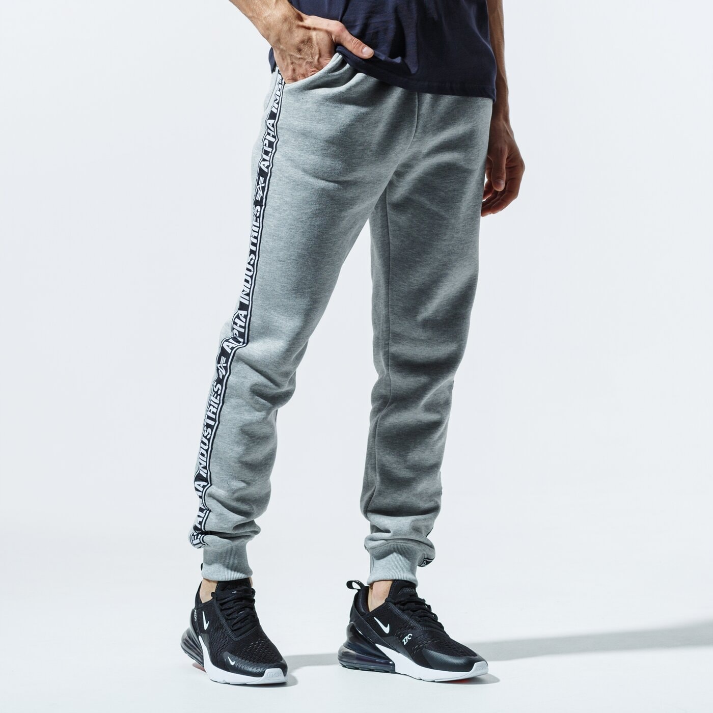 Мъжки панталони ALPHA INDUSTRIES ПАНТАЛОНИ AI TAPE JOGGER 19837317 цвят сив