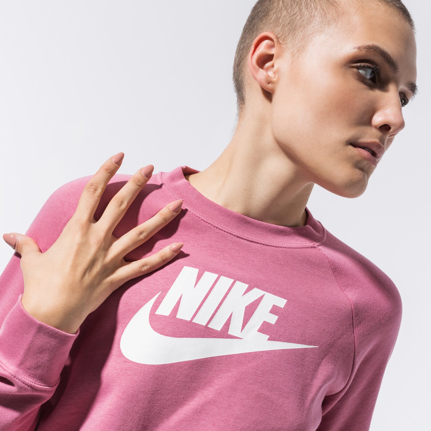 Дамски суичър NIKE СУИТЧЪР SPORTSWEAR ESSENTIAL bv4112-614 цвят розов