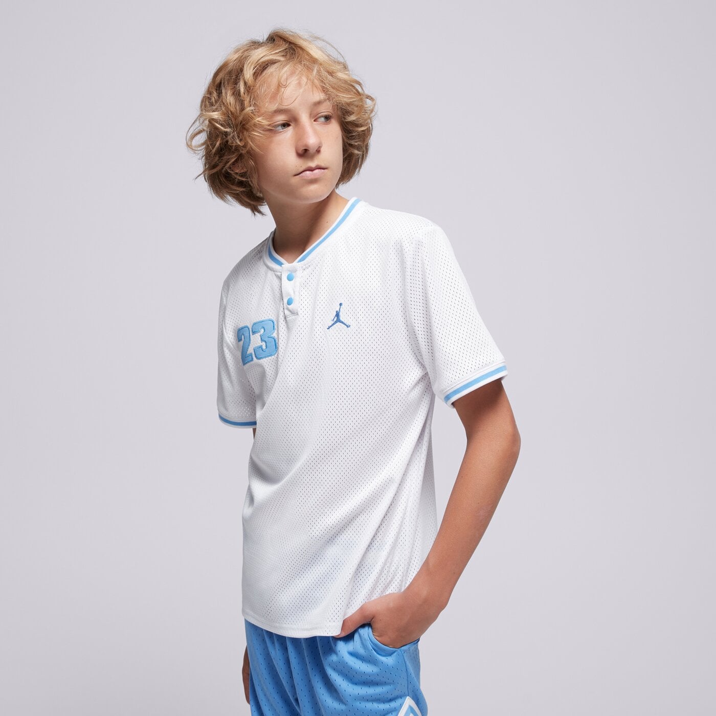 Детска тениска JORDAN ТЕНИСКА JDB JORDAN 23 ELEVATED JERSEY BOY 95d680-001 цвят бял