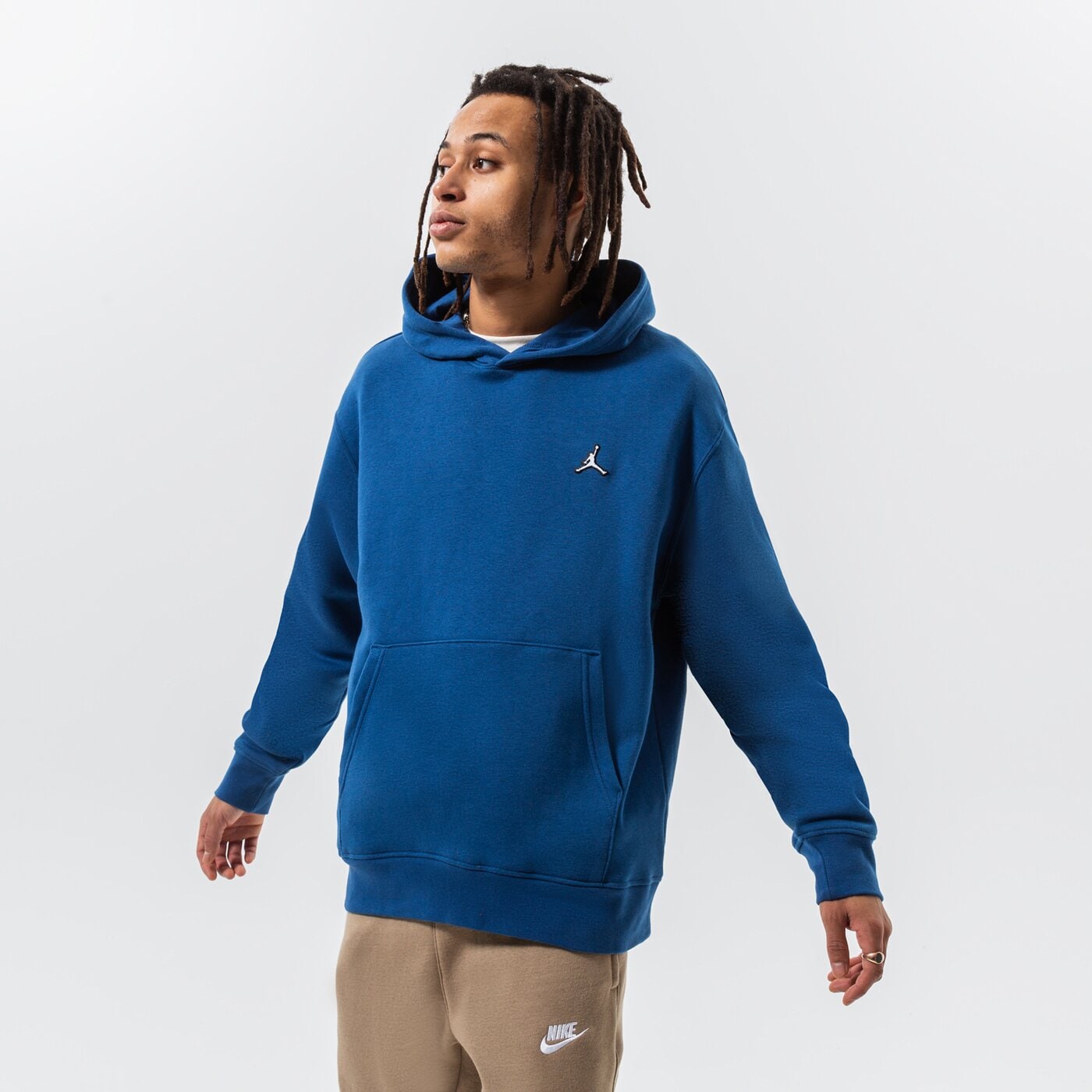 Мъжки суичър JORDAN СУИТЧЪР С КАЧУЛКА M J ESS FLC PO HOODIE dq7466-493 цвят тъмносин