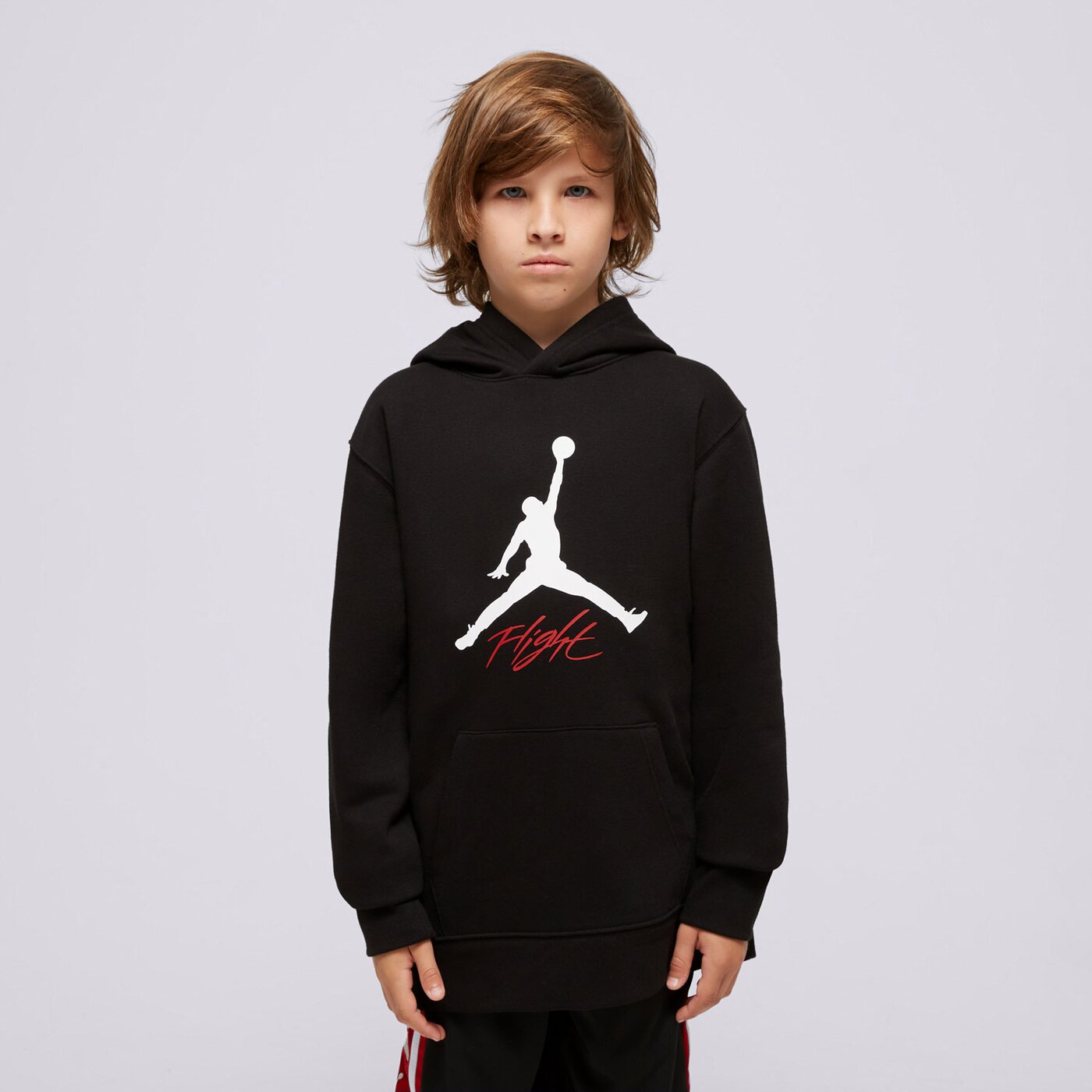 Детски суичър JORDAN СУИТЧЪР С КАЧУЛКА MJ BASELINE PO HOODIE BOY 95c784-023 цвят черен