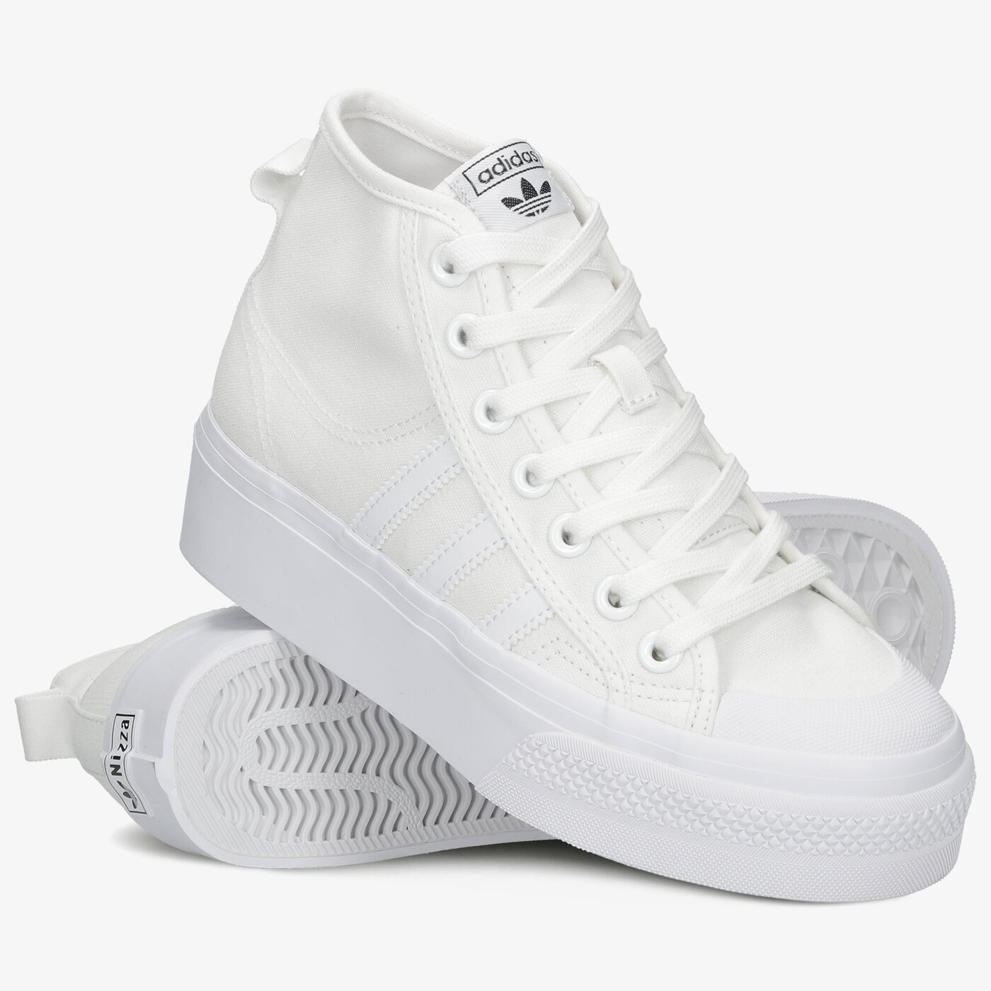 Дамски маратонки ADIDAS NIZZA PLATFORM MID W fy2782 цвят бял