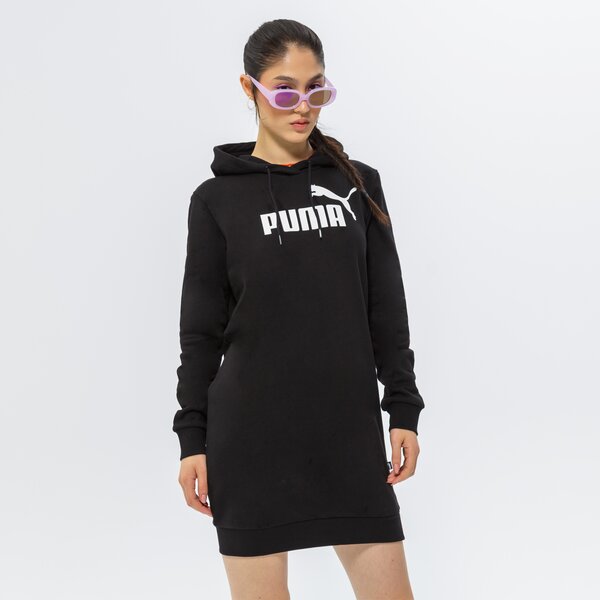 Дамски PUMA РОКЛЯ ESS LOGO HOODED АНЦУГS FL 671988 01 цвят черен