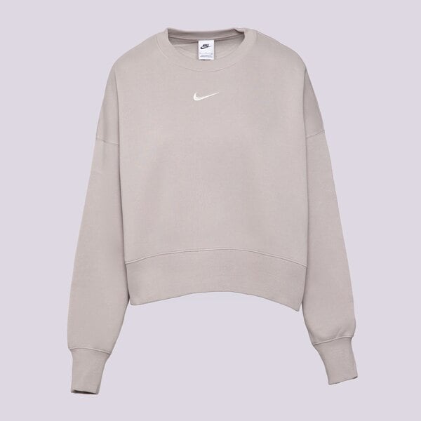 Дамски суичър NIKE СУИТЧЪР W NSW PHNX FLC OOS CREW dq5761-009 цвят сив