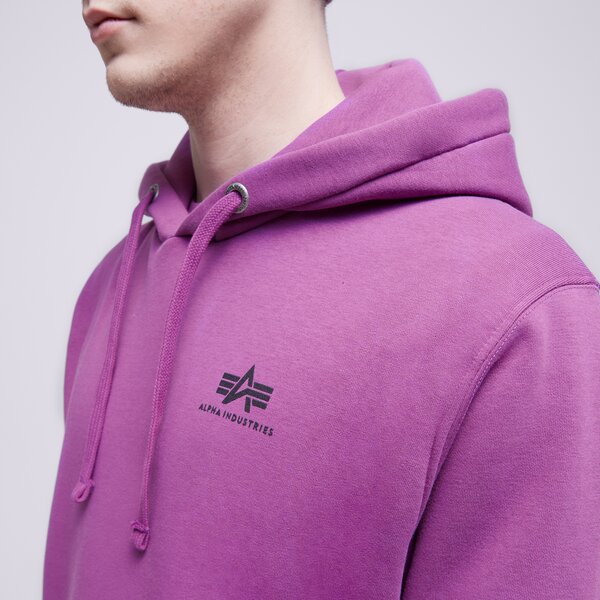 Мъжки суичър ALPHA INDUSTRIES СУИТЧЪР С КАЧУЛКА BASIC 196318677 цвят виолетов