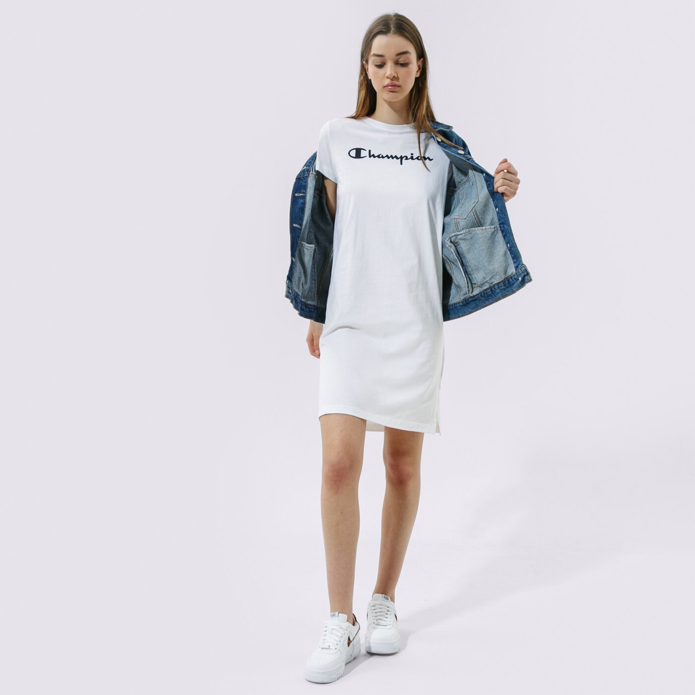 Дамски CHAMPION РОКЛЯ АНЦУГS 112609ww001 цвят бял