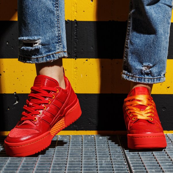 Дамски маратонки ADIDAS FORUM BOLD W gv7660 цвят червен