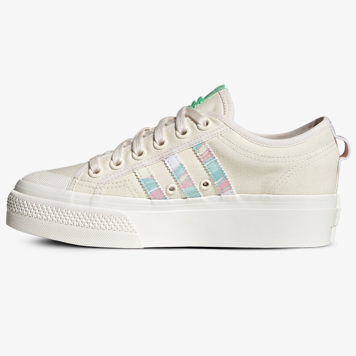 Дамски маратонки ADIDAS NIZZA PLATFORM W gw0165 цвят бял