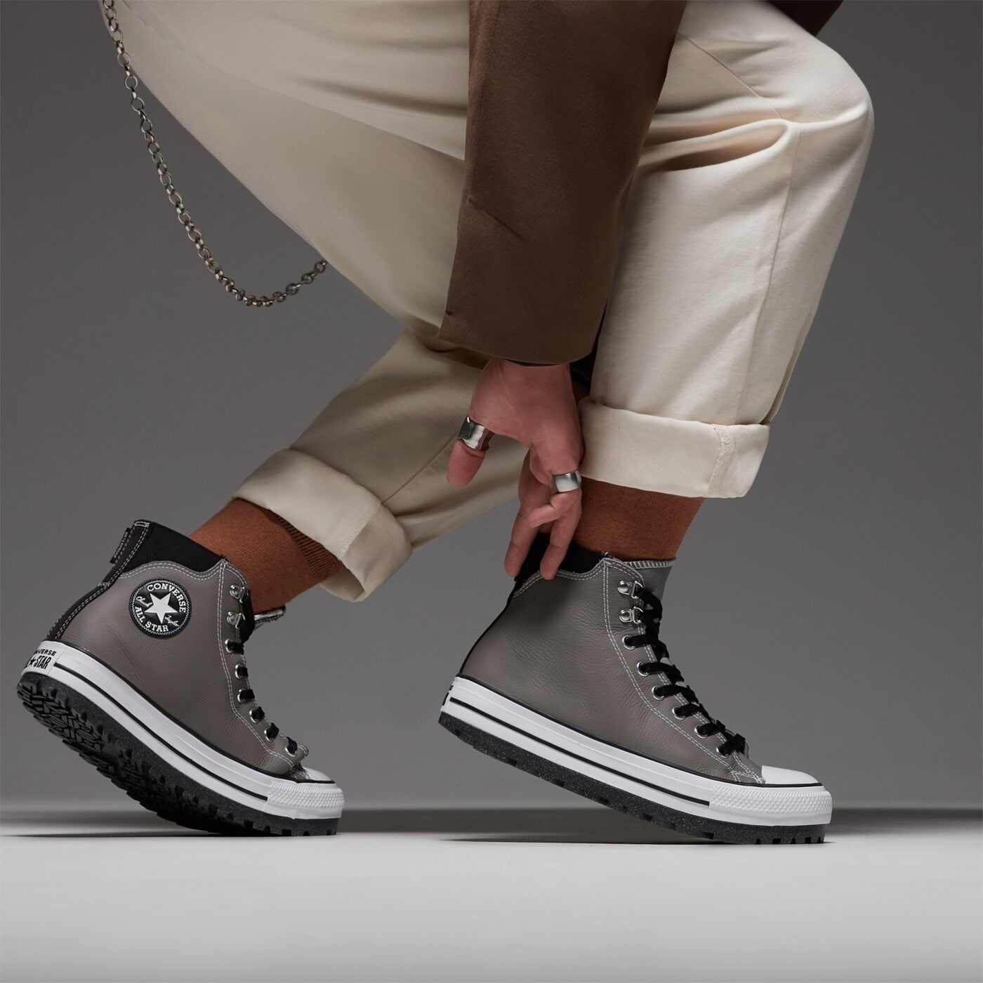 Мъжки маратонки CONVERSE CHUCK TAYLOR ALL STAR CITY TREK WP a05575c цвят сив