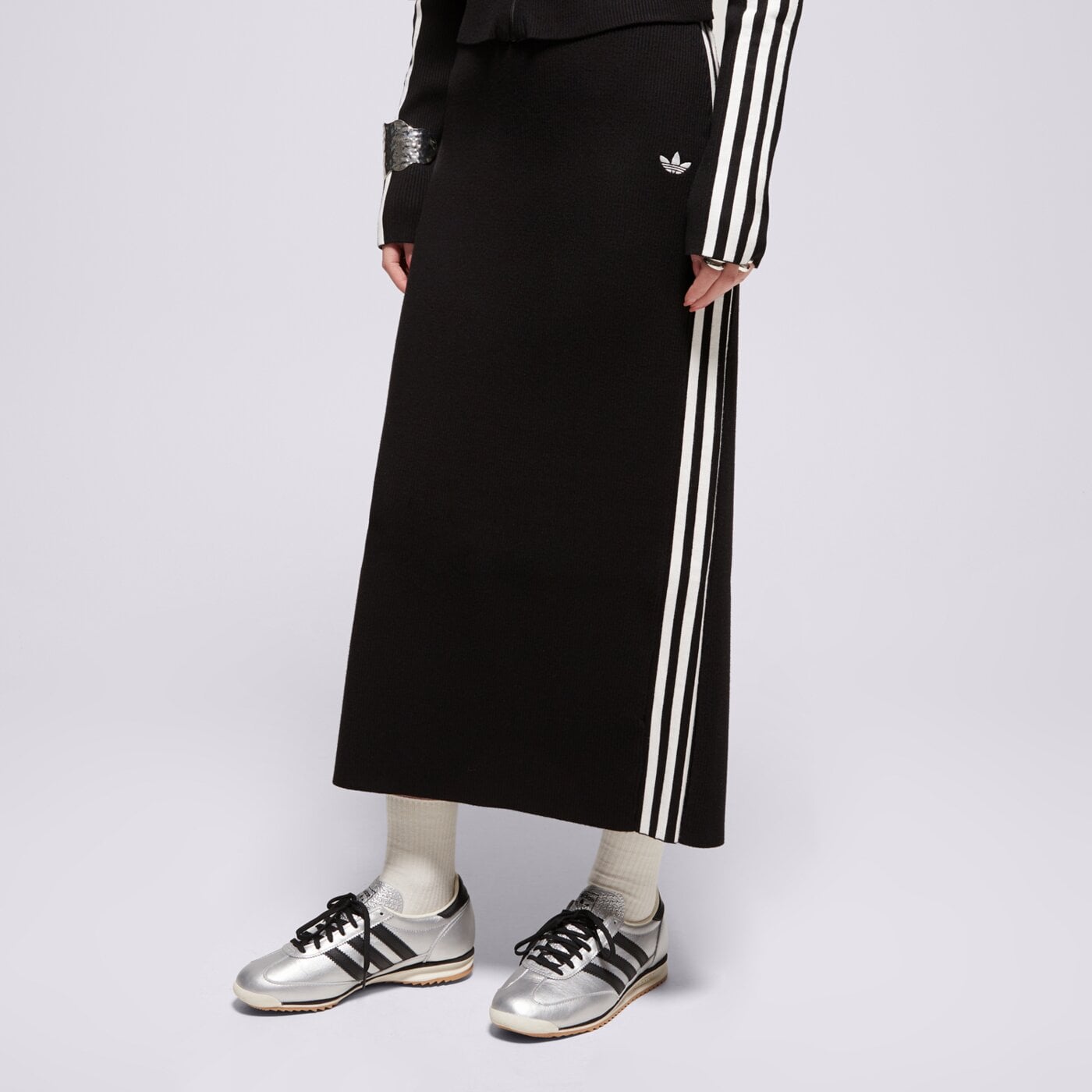 Дамски ADIDAS ПОЛА KNIT 3S SKIRT jw2661 цвят черен