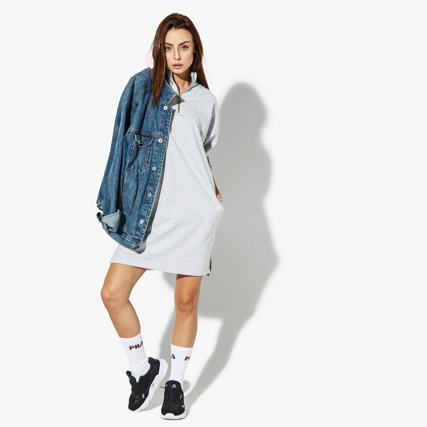 Дамски CONFRONT РОКЛЯ TOLLY cf38sud06001 цвят сив