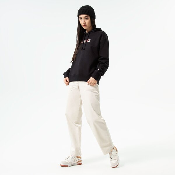 Дамски суичър CHAMPION СУИТЧЪР С КАЧУЛКА HOODED SWEATSHIRT 115991kk001 цвят черен