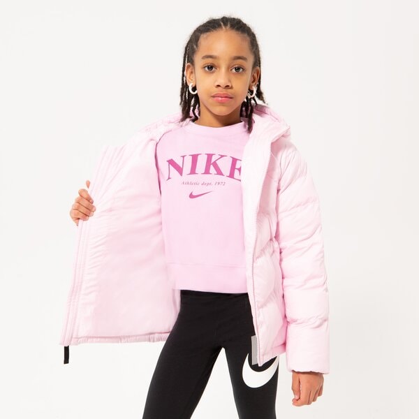 Детска преходно яке NIKE ЯКЕ ЗИМНО K NSW SYNFL HD JKT GIRL dx1264-663 цвят розов