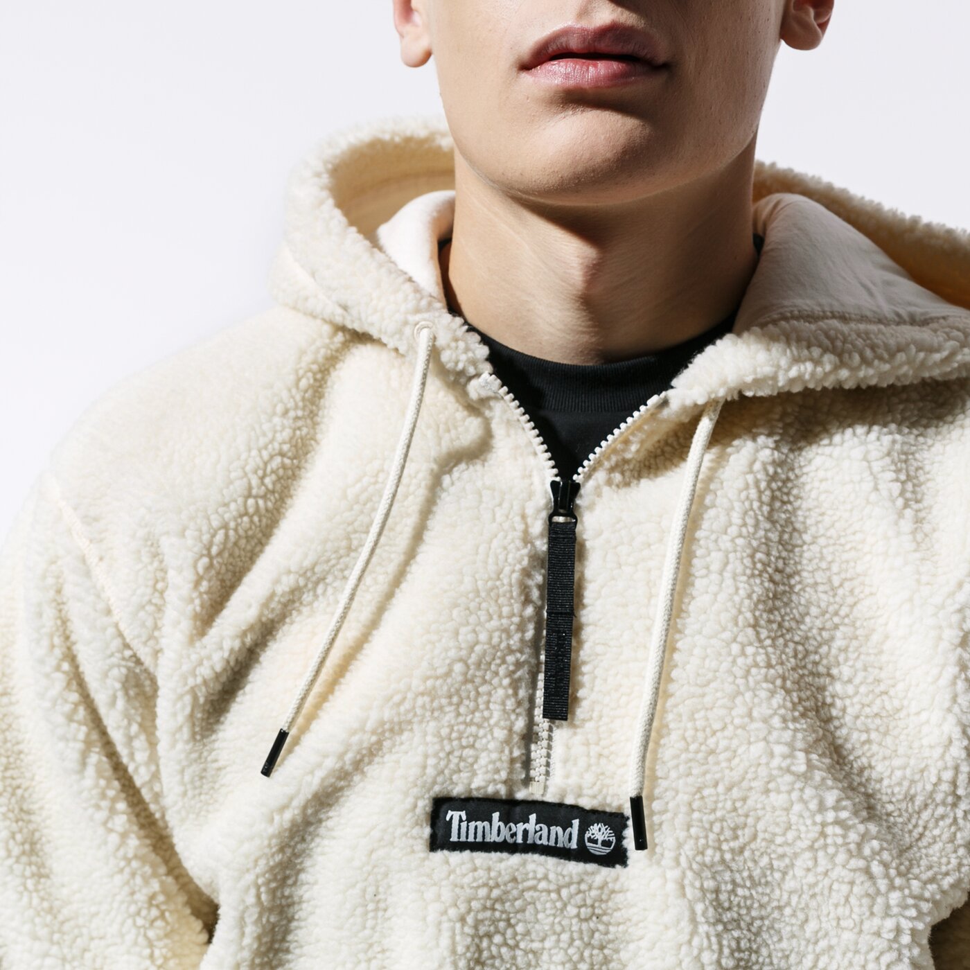 Мъжки суичър TIMBERLAND СУИТЧЪР SHERPA FLEECE HOODY tb0a1yn4v041 цвят бежов