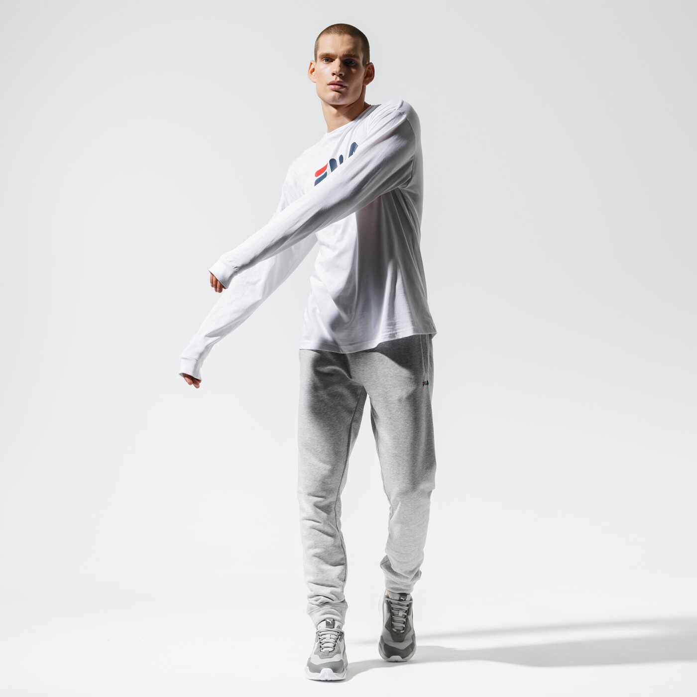 Мъжка тениска FILA ТЕНИСКА PURE LONG SLEEVE SHIRT 681092m67 цвят бял