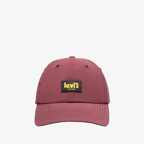 Дамска шапка с козирка LEVI'S ШАПКА GRAPHIC FLEX FIT CAP d7259-0001 цвят виолетов