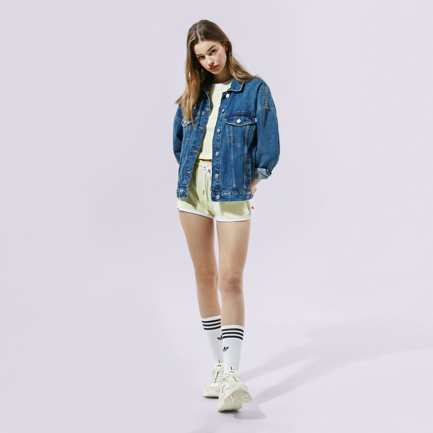 Дамски къси панталони ELLESSE ШОРТИ VEDIAMO SHORT LYELLOW sgj11886603 цвят жълт