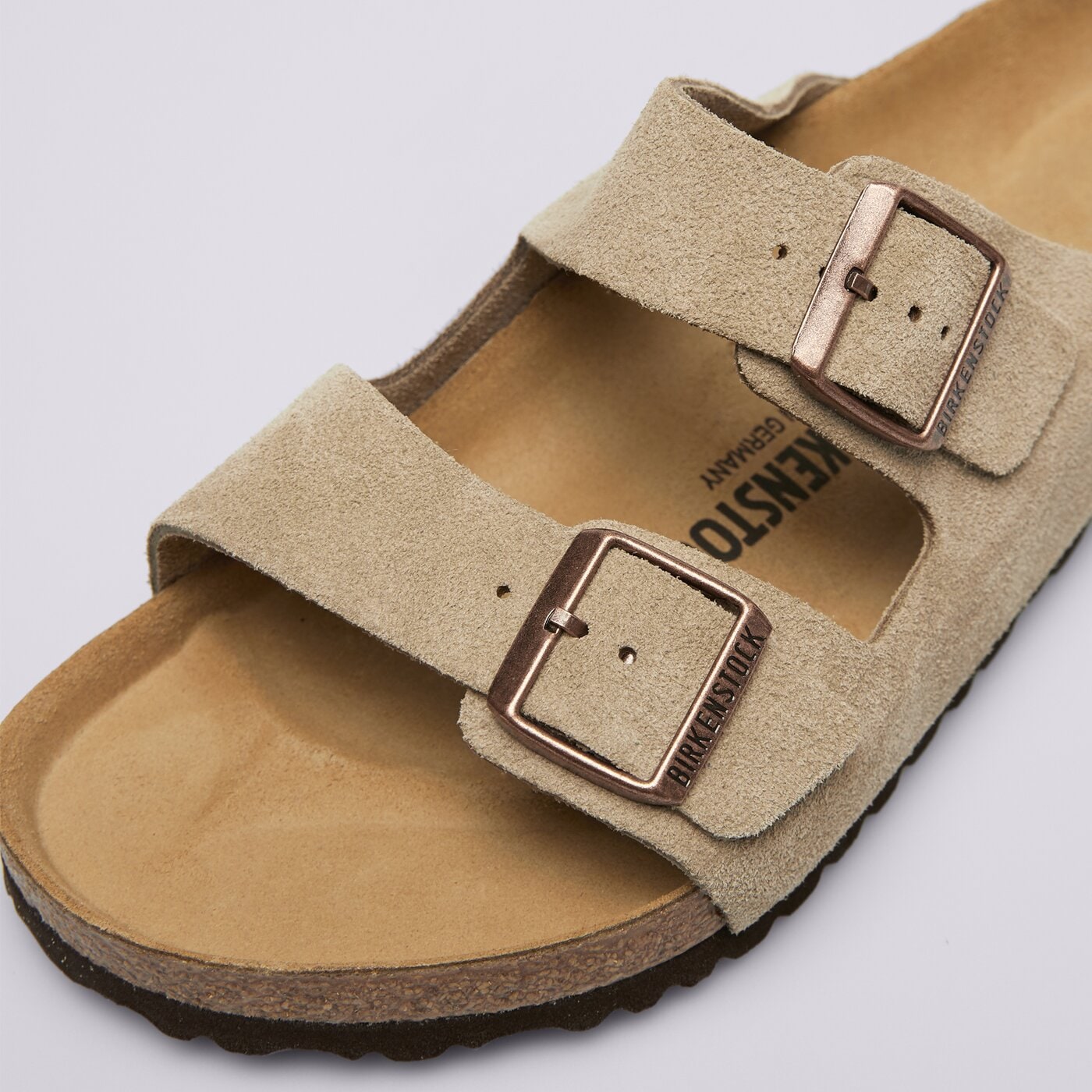 Мъжки чехли и сандали BIRKENSTOCK ARIZONA SUEDE 51461 цвят бежов