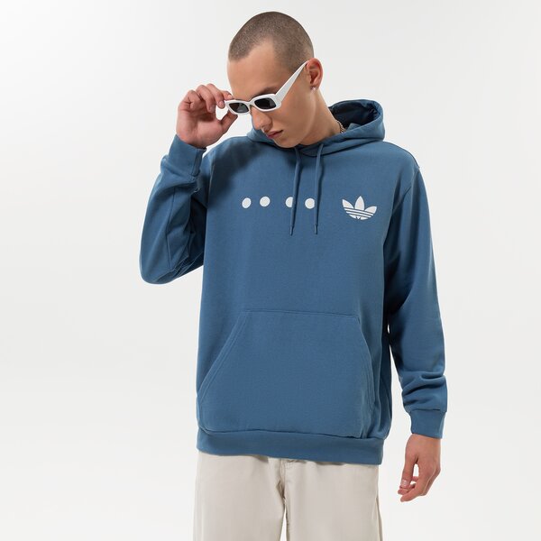Мъжки суичър ADIDAS СУИТЧЪР С КАЧУЛКА LOGO HOOD hk2762 цвят син