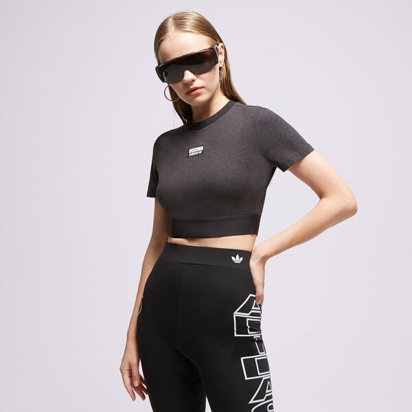 Дамска тениска ADIDAS ТЕНИСКА CROPPED TEE gn4324 цвят черен