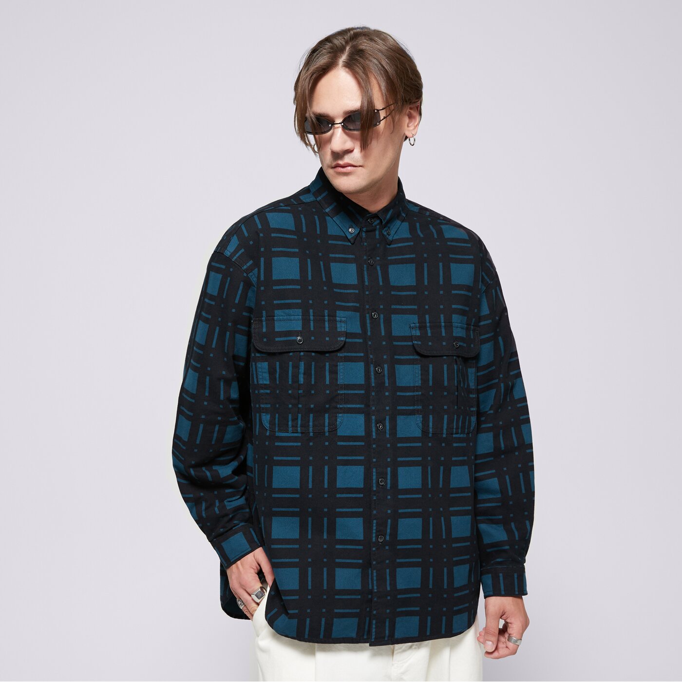 LEVI'S РИЗА SKATE L/S WOVEN BLACKS a0953-0010 цвят тъмносин