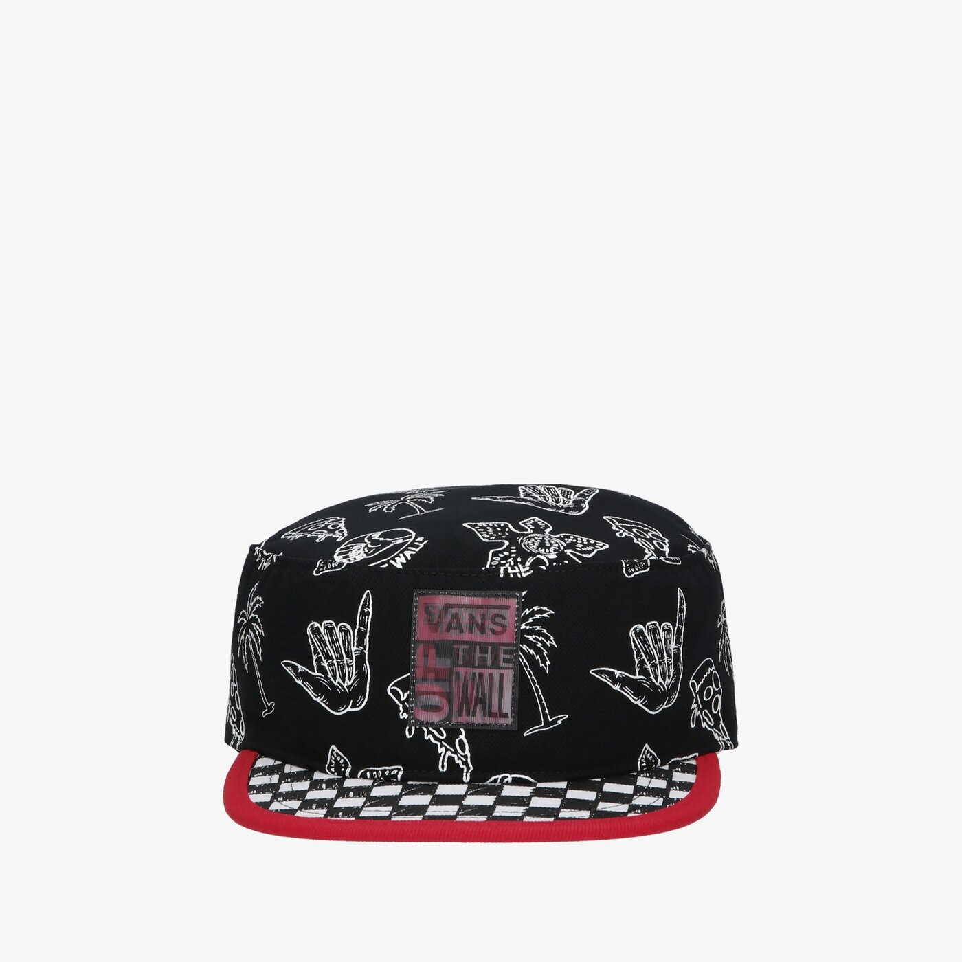 Дамска шапка с козирка VANS ШАПКА SKETCH PILL BOX HAT vn0007rrblk1 цвят черен