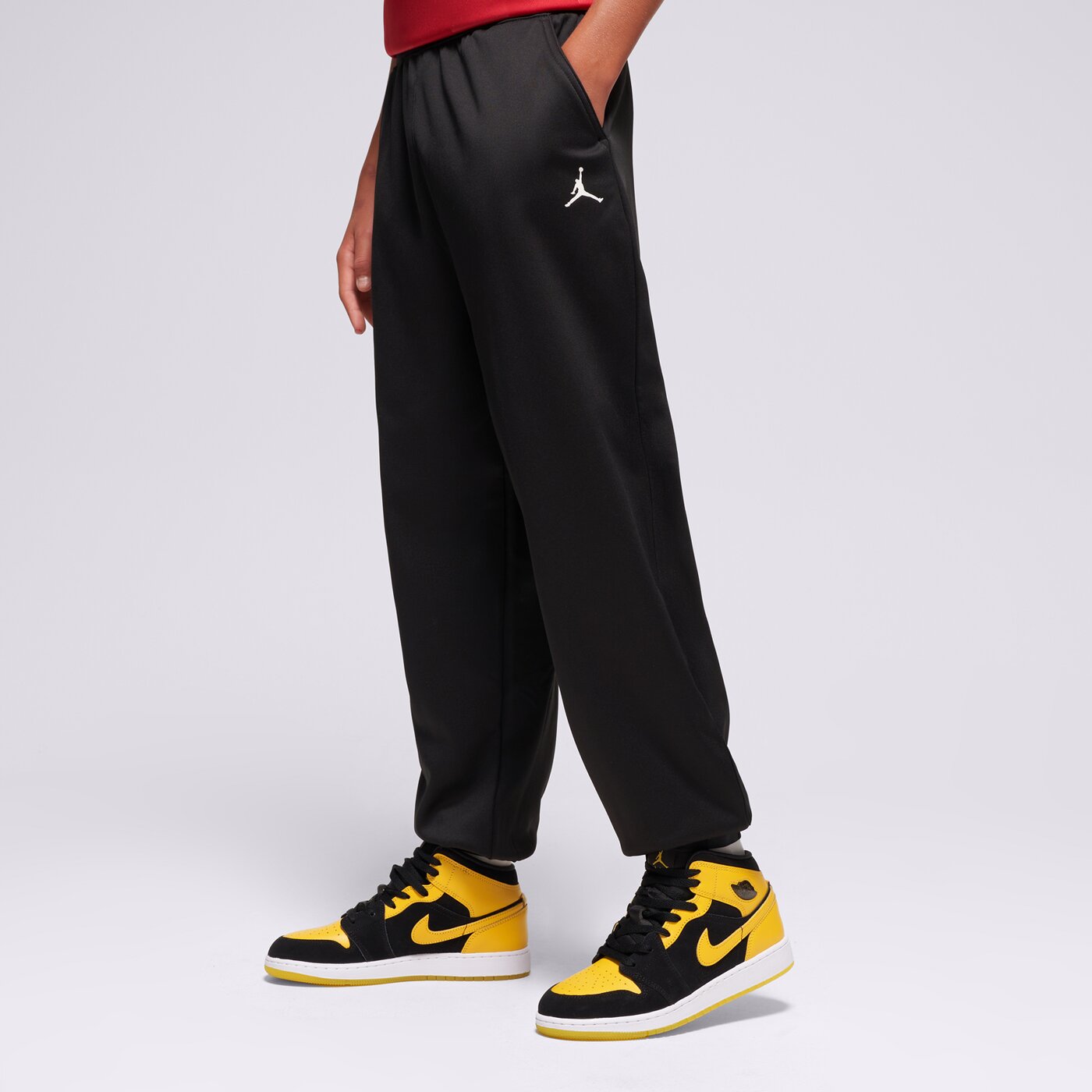 Детски панталони JORDAN ПАНТАЛОНИ JDN UNISEX EASE FLC SWEATPANT BOY 95d568-023 цвят черен