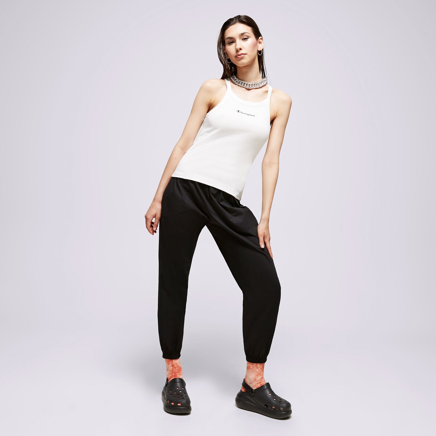 Дамска тениска CHAMPION ПОТНИК ПОТНИК ТОП 116121ww001 цвят бял