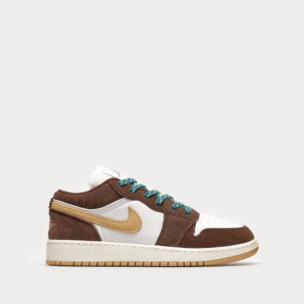 Детски маратонки AIR JORDAN 1 LOW SE fb2216-200 цвят кафяв